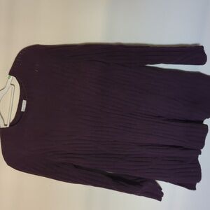 JJill Chenille Burgundy Sweater -Size M